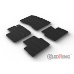 Original Gledring Passform Fußmatten Gummimatten 4 Tlg.+Fixing - Nissan Qashqai 08.2021->
